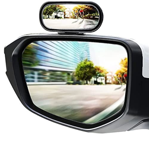 Blind Spot Mirrors adjustable Rearview Mirror Baby Car 2 PCS Black frame