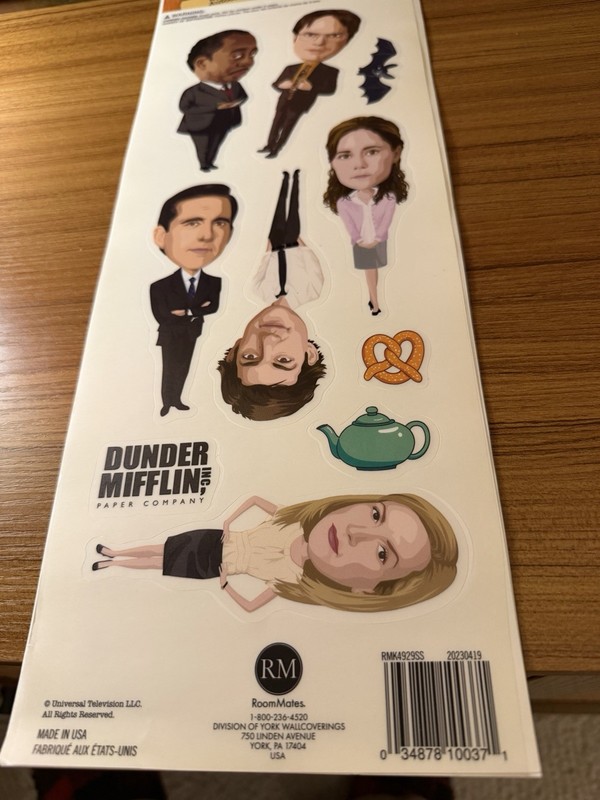 THE OFFICE 10 Wall Decals Removable & Repositional 5” Fat Head Stickers NEW gallery