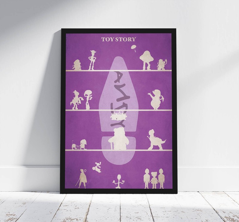 Toy Story Minimalist Animation Poster Disney Pixar Fan art Gift for Movie Lovers