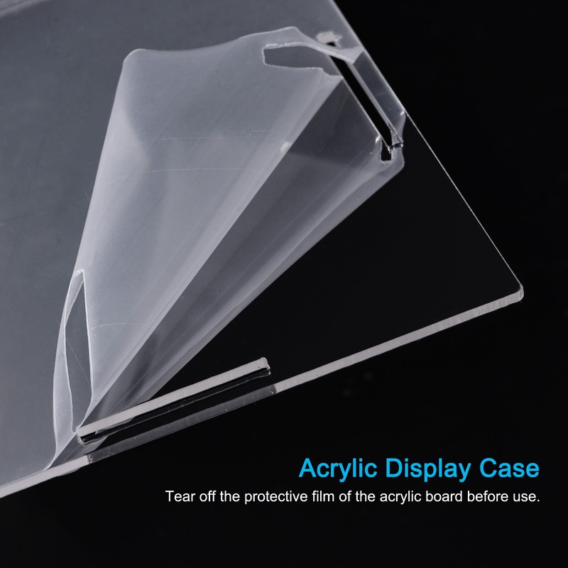 Acrylic Display Case Plastic Box Cube Storage Box Clear 41x16x30.5cm gallery