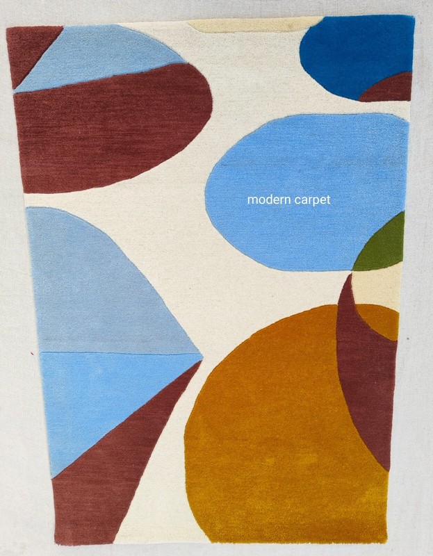 Modern Shape Rugs 3x5 Feet Handmade 100% Woolen Hand Tufted For Home Decoration gallery
