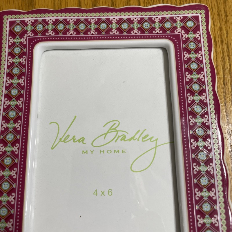 Vera Bradley Collection Ceramic Picture Frame for 4x6 Photos 6.25 in x 8 in gallery