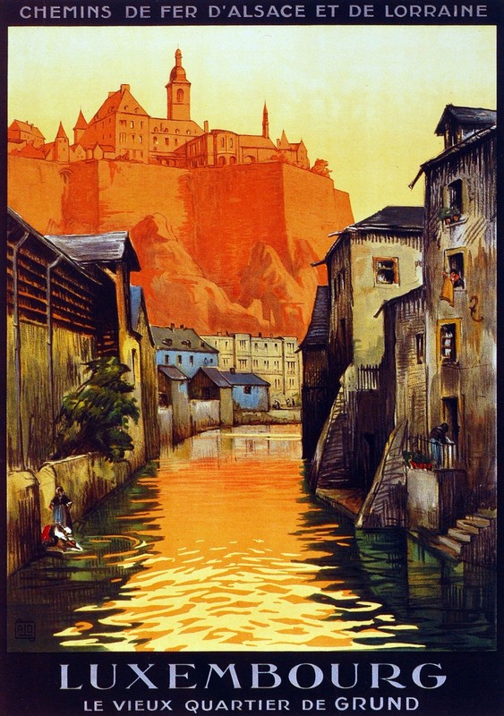 3194.Luxembourg Vieux Lorraine POSTER.French Travel art.Room Home art decor