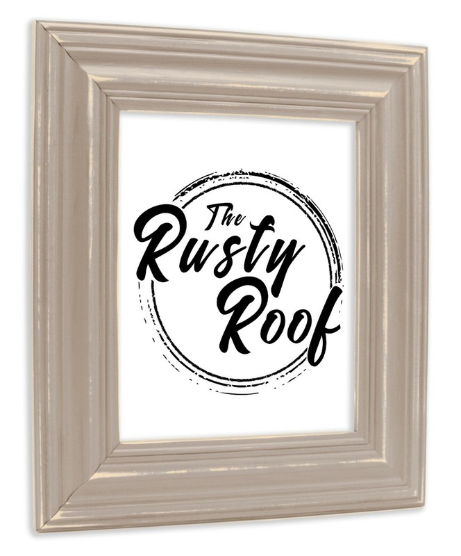 Distressed Walden – Wide Distressed Greige Picture Frame – Solid Wood