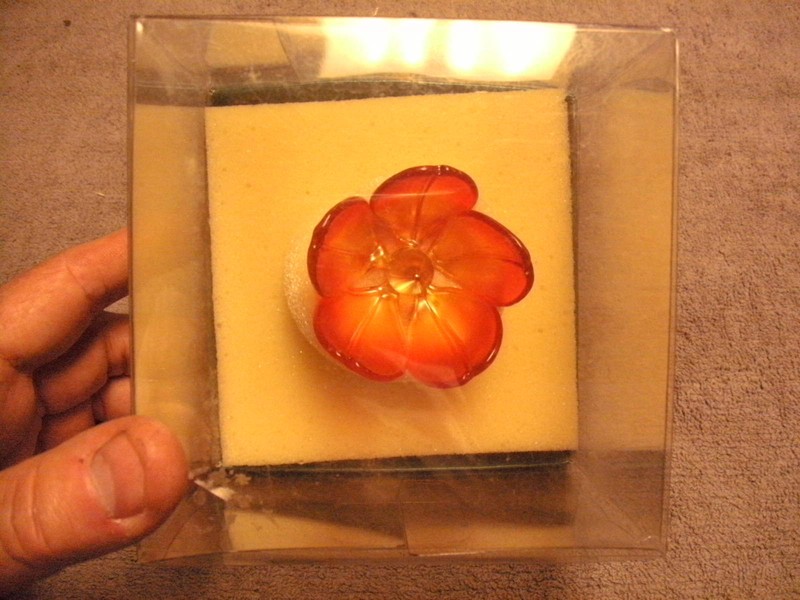 Living Quarters Artificial Orange Flower, new in box, see pictures