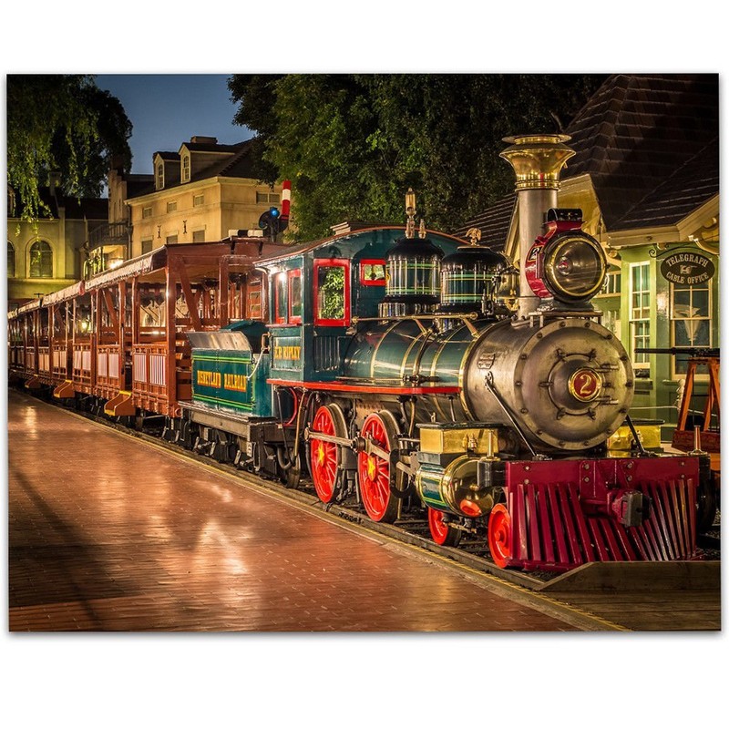 Disneyland Train E. P. Ripey - 11x14 Unframed Art Print - Great Gift for Disney