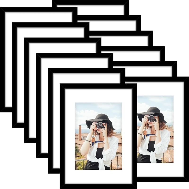 A3 Picture Frame Set of 12, Display 8.3×11.7 with Mat or 11.7 x 16.5 without Mat
