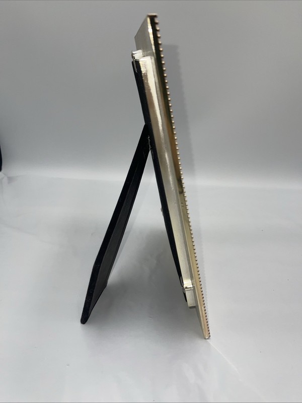 Gold Enamel Picture Frame with Rhinestone Accent 8 1/2 X 7” Approximately ￼ gallery