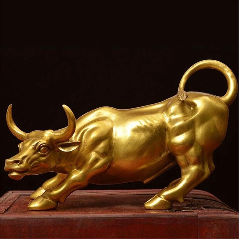 ASkinds Wall Street Bull Statue, Wall Street Bull Art Decor Ox Figure Statues... gallery