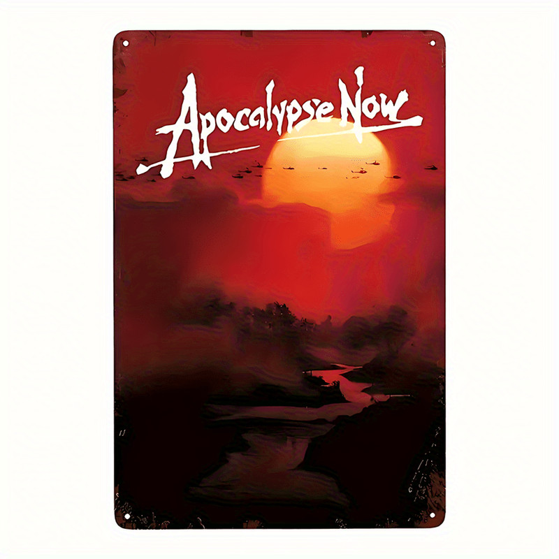 Apocalypse Now Metal Sign Retro Movie Fan Home Iron Wall Art Hanging Decoration