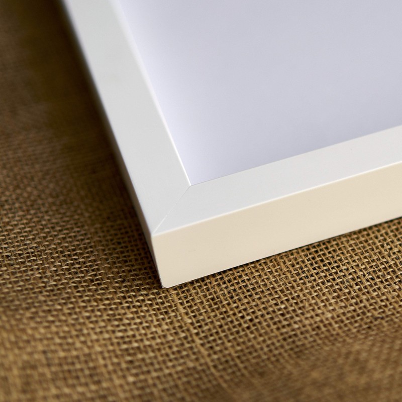9x6 Shadow Box Frame White | 1 Inches Deep Real Wood Contemporary Shadowbox Disp gallery