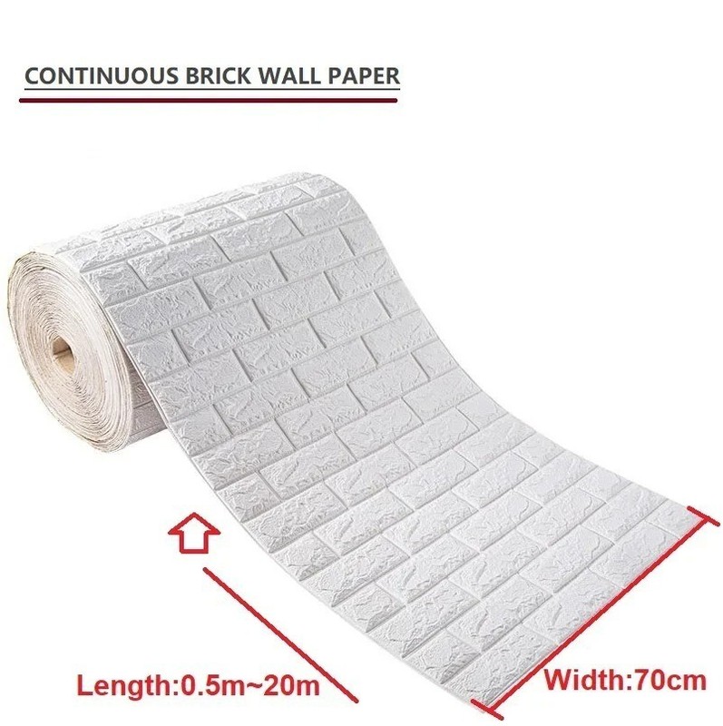 3D Foam Brick Self Adhesive Wallpaper Waterproof Wall Stickers Home Decor gallery