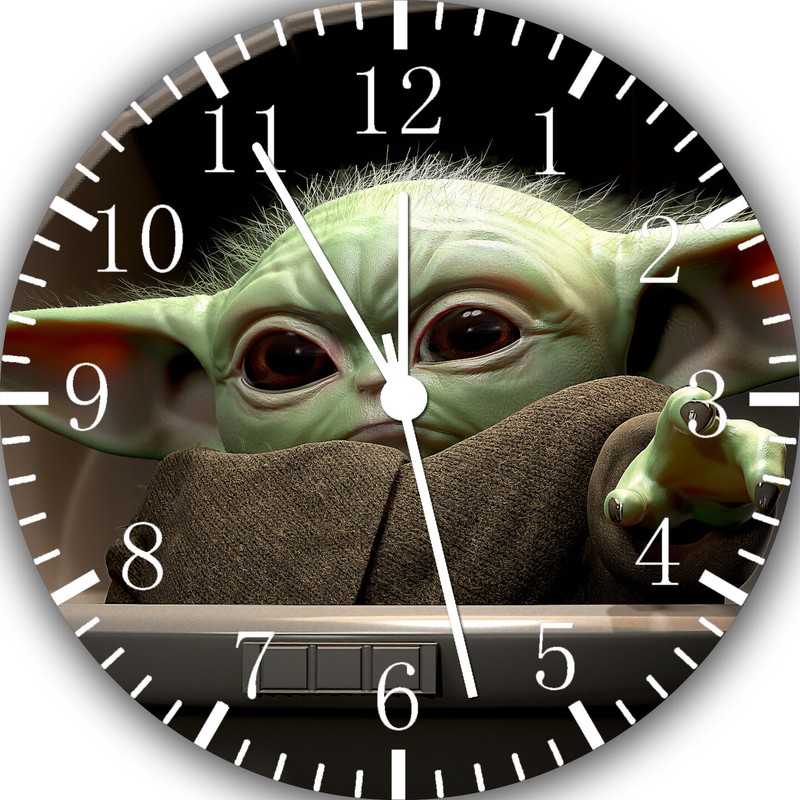 Star Wars Baby Yoda Wall Clock Frameless Silent Nice For Gifts or Decor G107