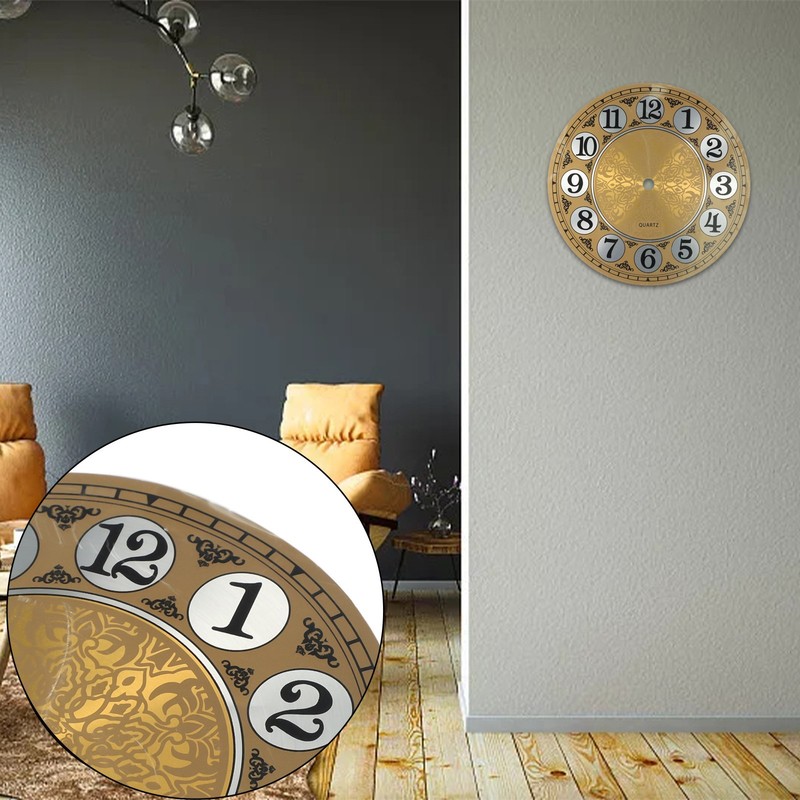 7 In Diameters 180mm Vintage Aluminium Metal Wall Clock for DIAL Face Arabic gallery
