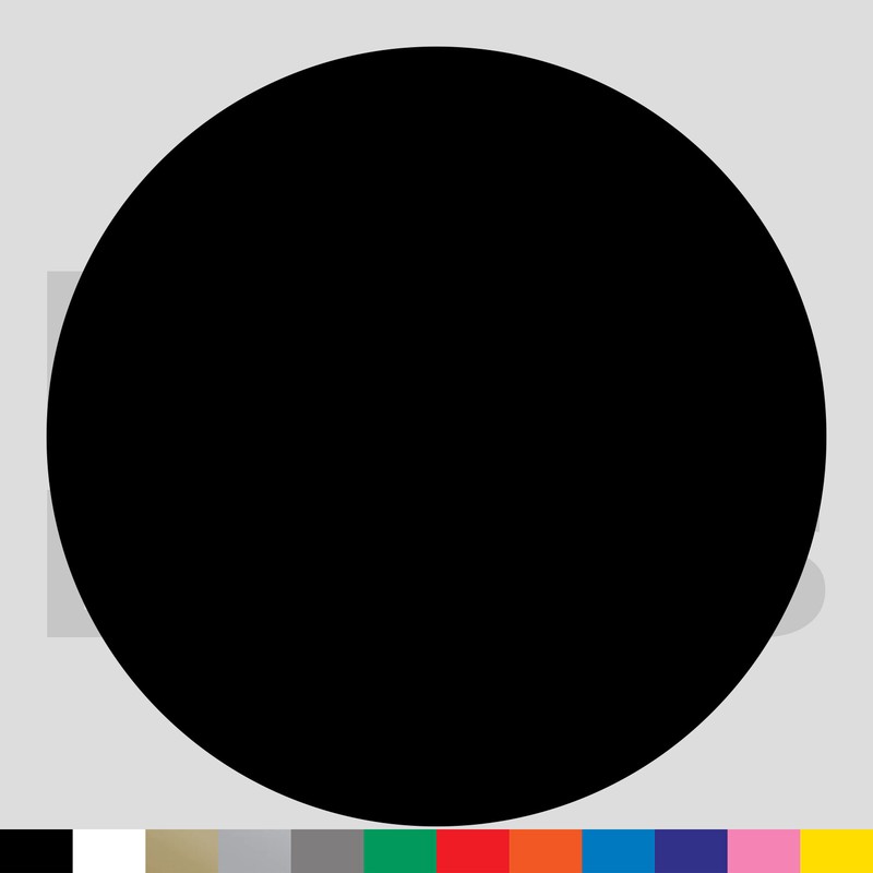 Circle Vinyl Die Cut Decal Sticker - Round Dot Spot Shape