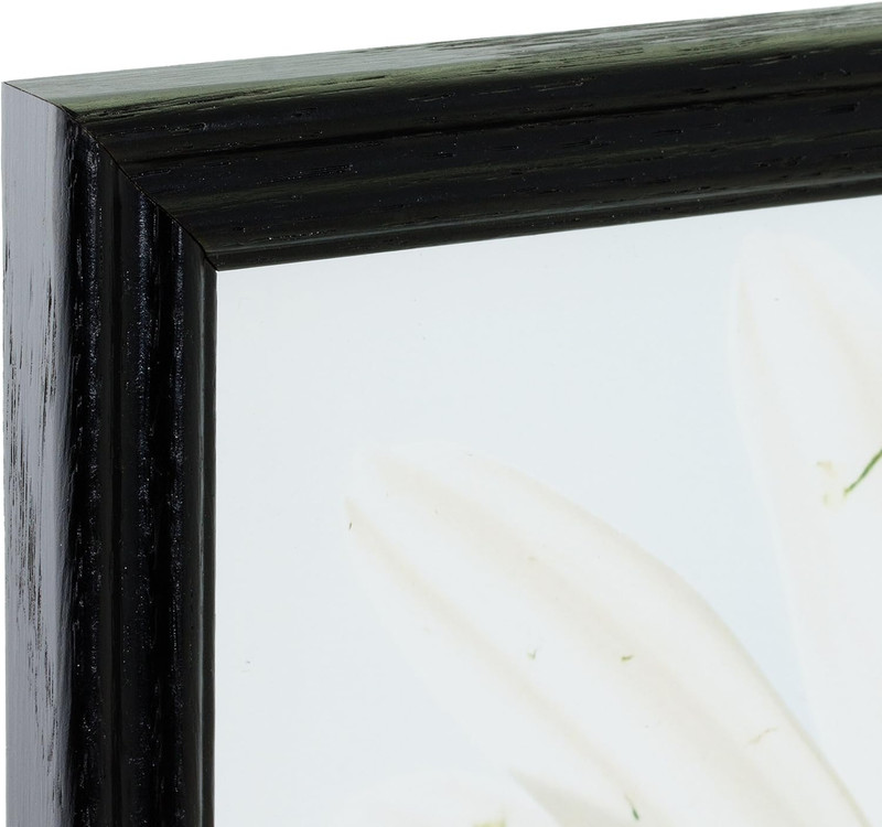 Wood Grain Black Picture Frame 5x30 Inches, 0.75-Inch Wide, Stylish Decor gallery