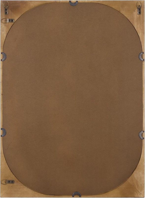 Zola Brown Wall Mirror - Stylish Wood Frame for Vertical or Horizontal Display gallery