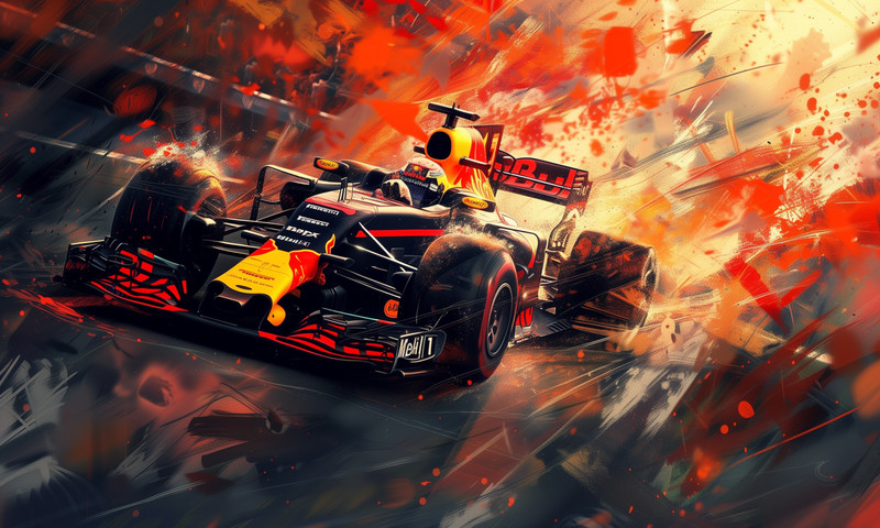 FORMULA 1 F1 RED BULL RACING STRETCHED CANVAS WALL ART READY TO HANG CP187