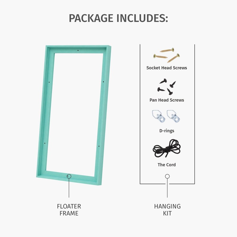 PIXY CANVAS Floater Frame 12x12 for 3/4 (0.75) inch Deep Canvas Paintings/Canvas gallery