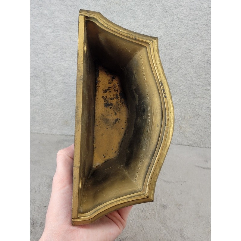 Vintage 1970 Dart Ind 6005 Gold Wall Pockets Sconces Hollywood Regency Set of 2 gallery