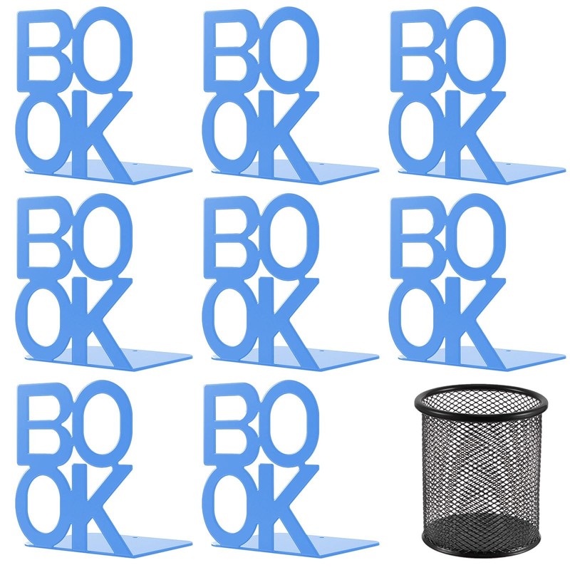 Shikaman Book Ends – Decorative Metal Book Ends Supports For Bookrack Deskbooks