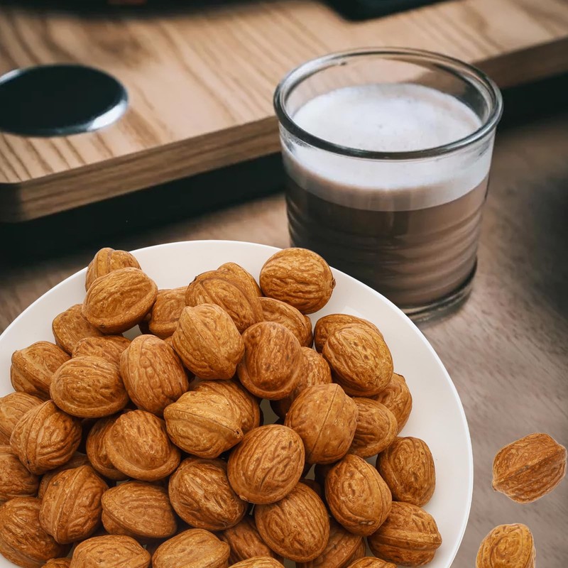 50pcs Artificial Walnut Decoration Fake Lifelike Nut Food Display Realistic F... gallery
