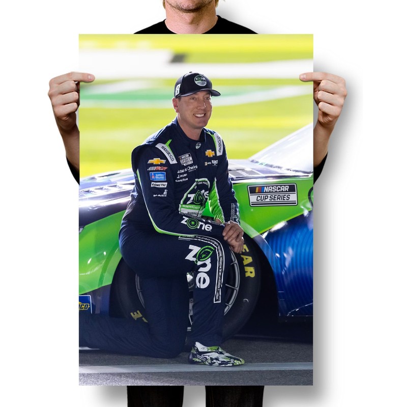 Kyle Busch Tribute - Champion Stock Car Pilot Kneeling Pose - POSTER 20"x30" gallery
