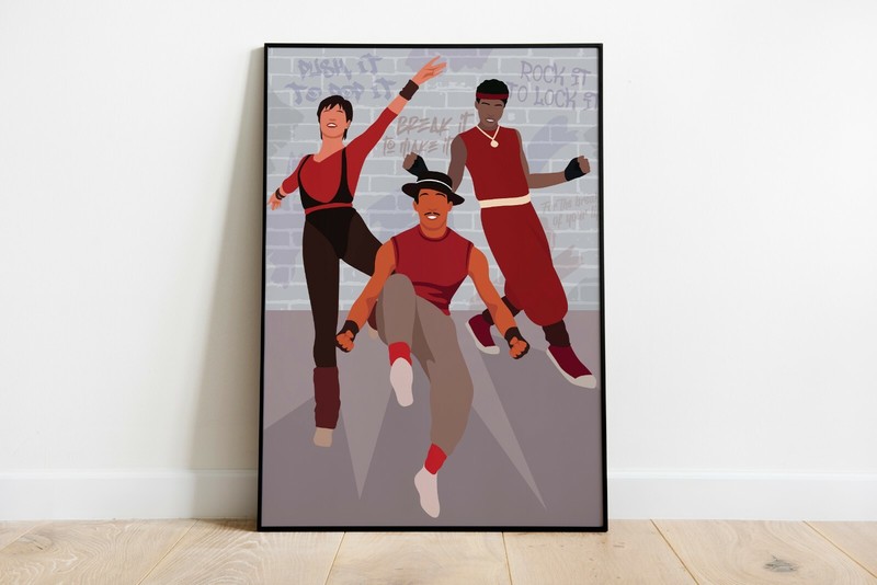 Breakin’ Movie Poster, Breakin’ Inspired Wall Art Decor, Poster Print