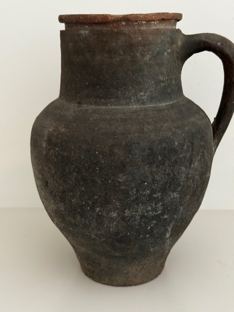 Vintage Pitcher, Jug, Urn, Amphora, Object d”Art ~ 9.5″ High – Clay – Stunning