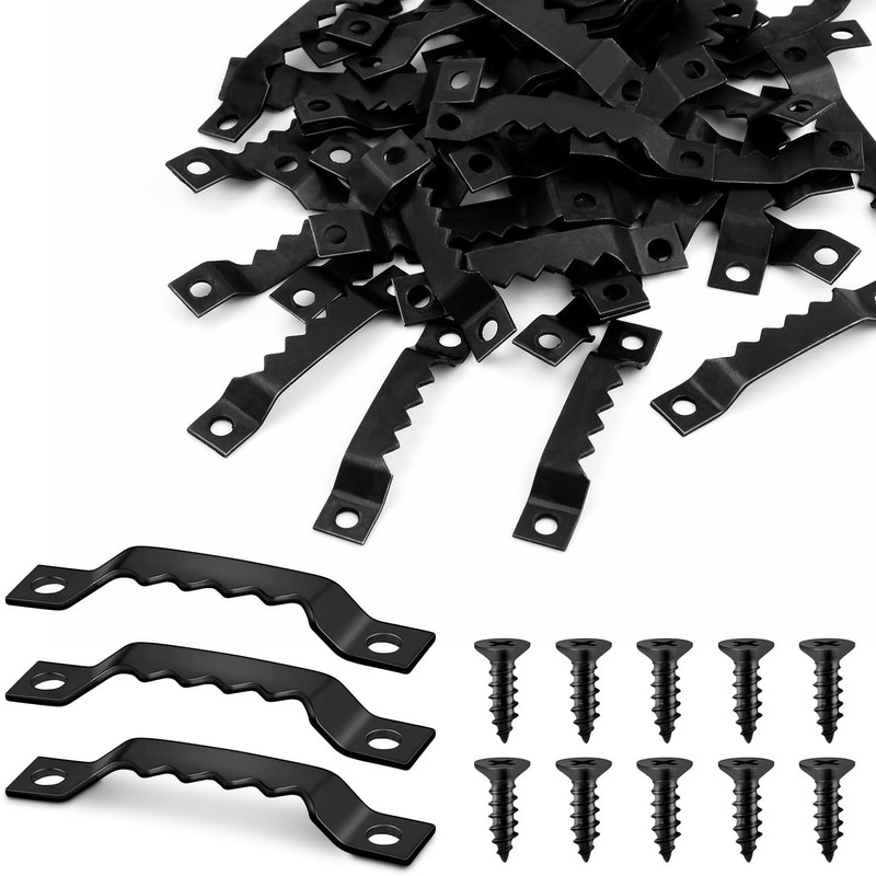 50 Sets Sawtooth Picture Hanger, Picture Frame Hangers with Screws for Photos Ca