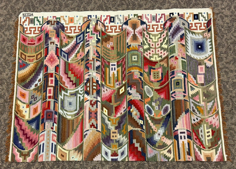 70’s Victor E. Sulca Peruvian Wool Woven Tapestry – Rare – MINT Condition