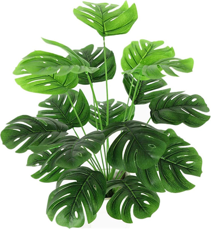 Artificial Monstera Deliciosa Plant 21 in Fake Tropical Greenery Indoor Outdoor