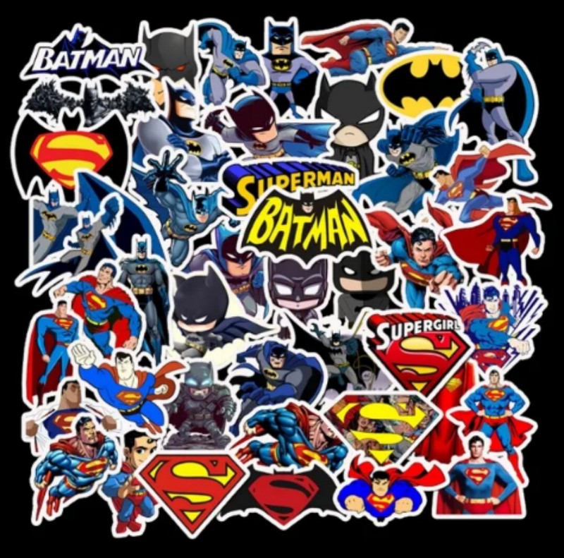 20 PCS DC Batman Superman Stickers BRAND NEW