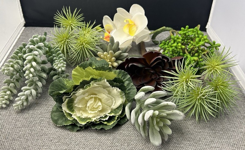 Pier1 Succulent Faux Cactus Plastic Air Plant Home Garden Greenery Deco 9 pcs. gallery