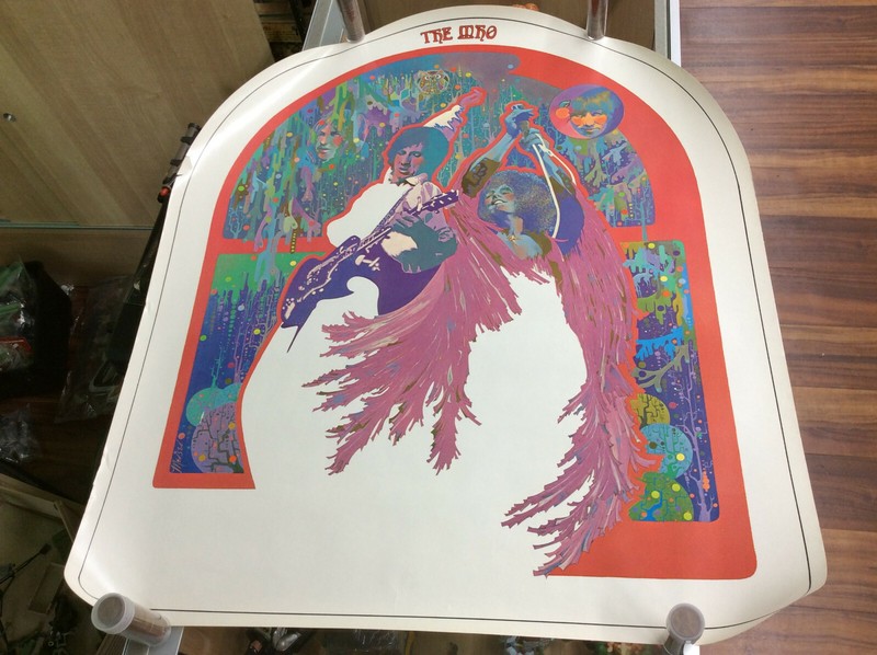 Vintage 70’s The Who Decca 24×28 Promo Poster Rare See Pics!
