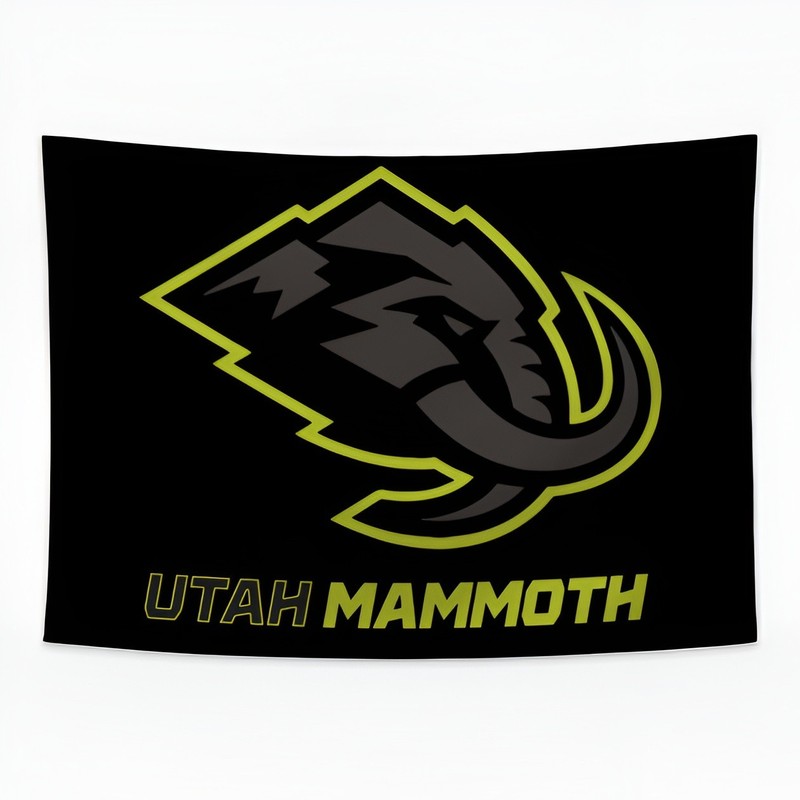 Utah Hockey Team Black Memorable Flag 3×5 ft Mammoth Fan Best Wall Banner