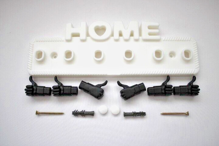 KEY HOLDER " THUMBS UP" ( WHITE). gallery