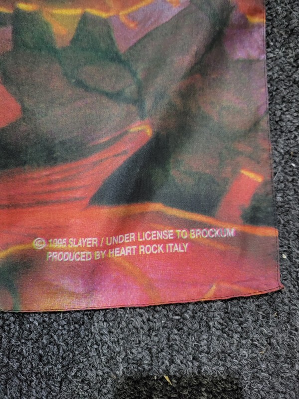 1995 Slayer Skull Flag Rare Vtg Tapestry Poster Banner thrash metal gallery