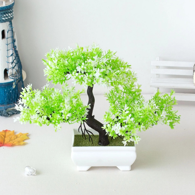 1 pc Artificial Bonsai Tree Set Decorative Plants for Home Holiday Decor