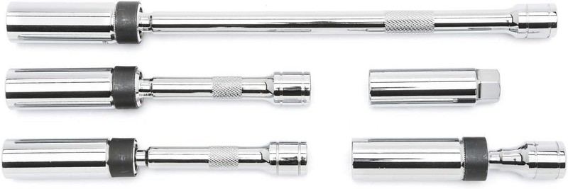 GEARWRENCH 5 Pc. 3/8″ Drive 6 Pt. Magnetic Swivel Spark Plug Socket Set, 80601 ,