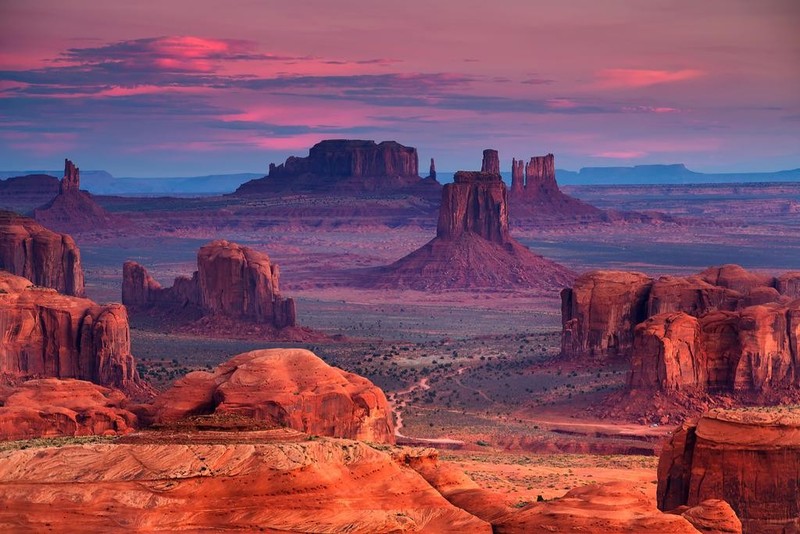 Hunts Mesa Monument Valley Utah Arizona Photo Art Print Poster 24×36 inch
