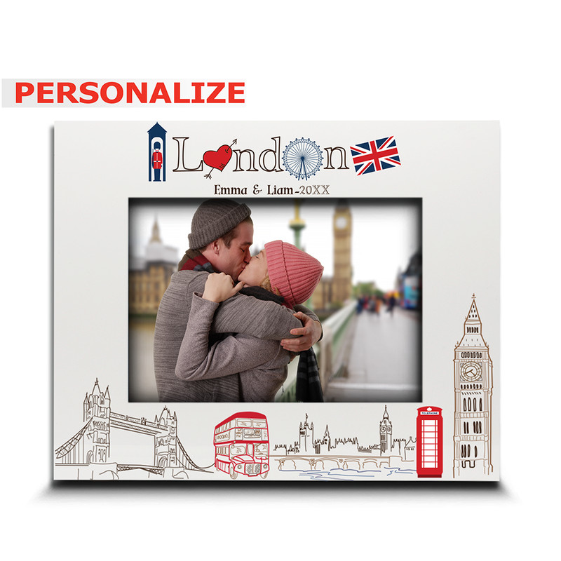 PERSONALIZE-London Picture frame-Wedding, Honeymoon, Vacation in London