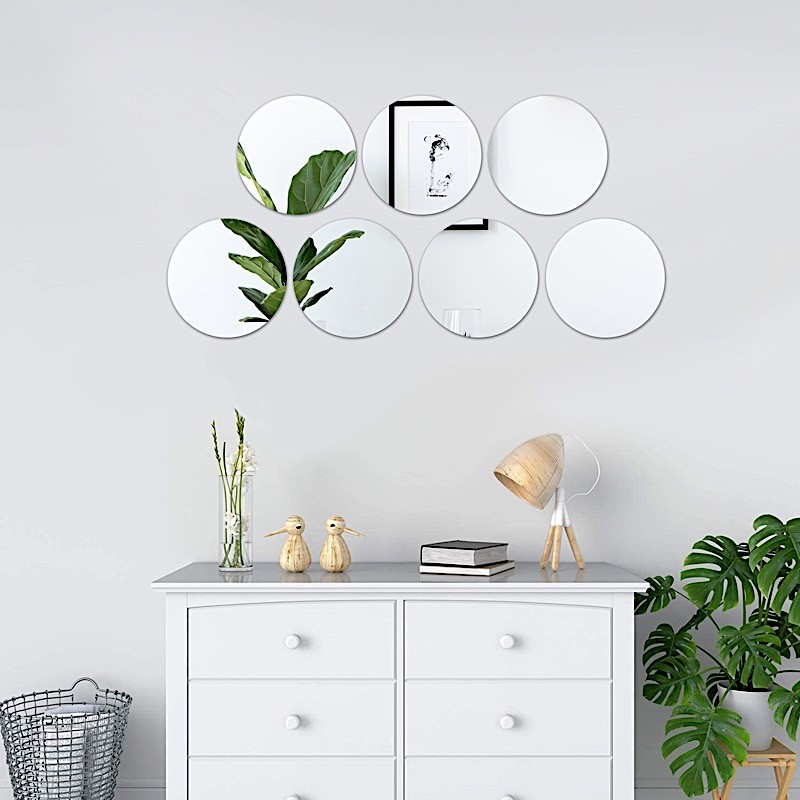 24 pcs 10" Round MIRRORS Wedding Party Reception Wholesale CENTERPIECES Supplies gallery