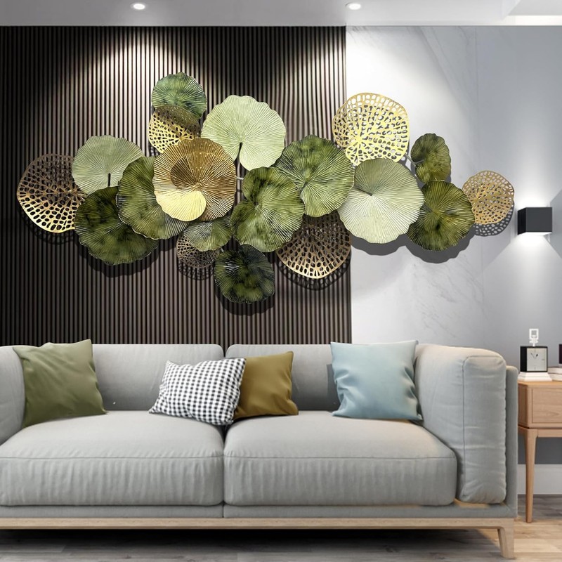 Eye-Catching Black and Gold Geometric Wall Art - Modern 3D Sculpture, 59" gallery