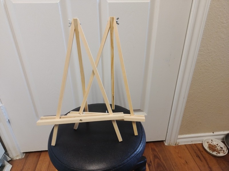 2 Natural Wood Display Easel A-Frame Artist Tripod Table Holder Stand