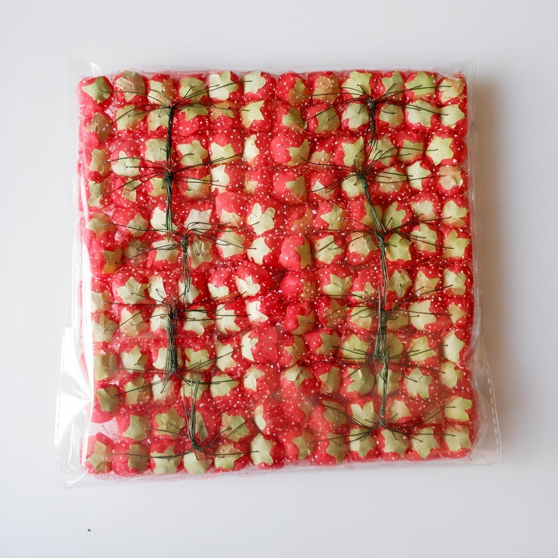 Mini Foam Roses Artificial Flowers Bulk 144 PCS Red Small Head Craft Decor gallery