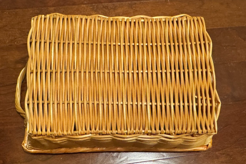Rectangle Natural Polypropylene Single Cord Washable Basket w/Handles 11" x 7 gallery