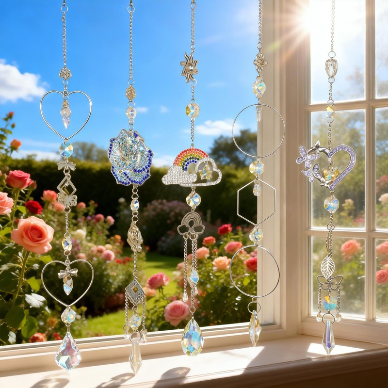 230pcs DIY Suncatcher Kit Sun Catchers Making Supplies Art and Crafts for Adu... gallery