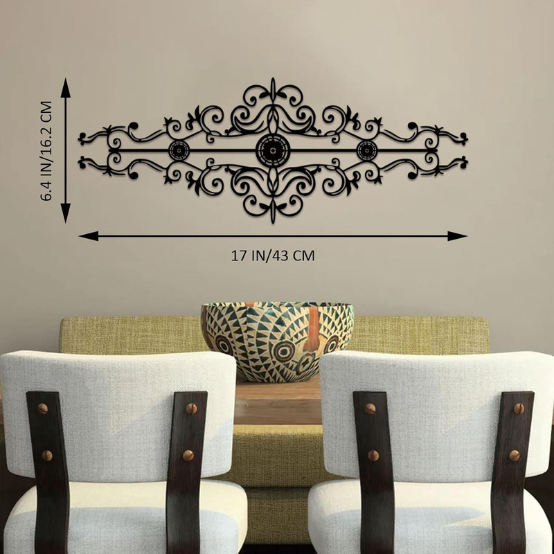 Metal Scroll Wall Decor Rustic Iron Wall Medallion Small Traditional Scroll Arts gallery