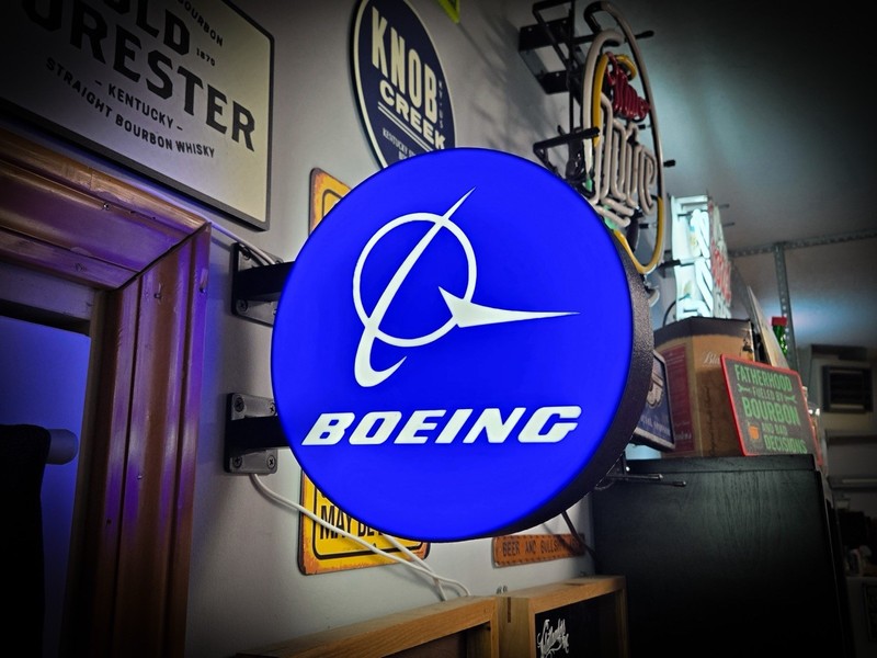 Boeing LED Light Box | USB Powered Aviation Wall Decor | RGB Option
